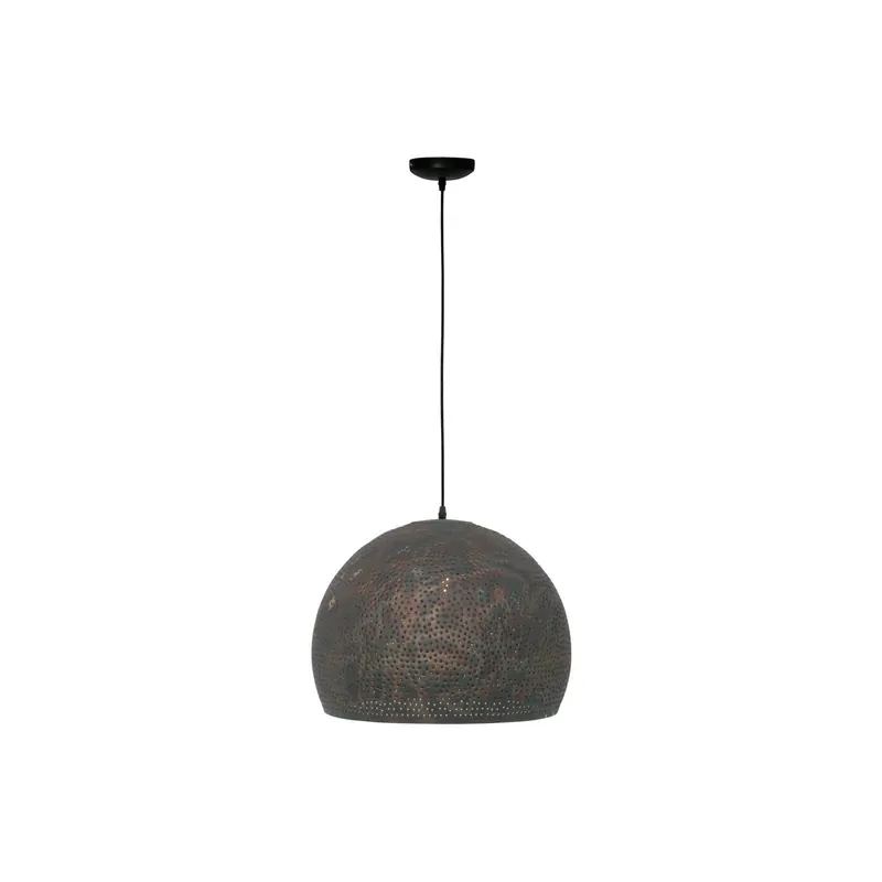 Lampa wisząca Fori, Ø 45 cm, brązowy, metal