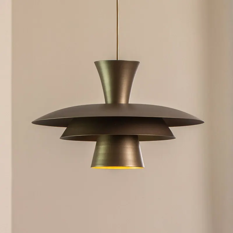 Żyrandol Plato, kolor tytanowy, metal, Ø 38 cm, E27