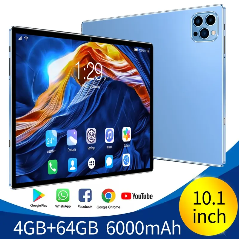 2025 Global BDF Android 13 Tablet Android 4GB+64GB HD Ekran Dotykowy Podwójna Karta WIFI Bateria 6000mAh Octa Core