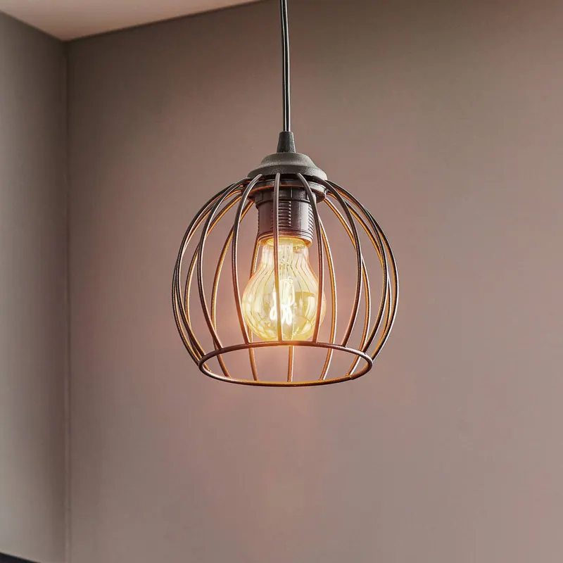 Lampa wisząca Cumera z kloszem klatkowym, Ø 16 cm