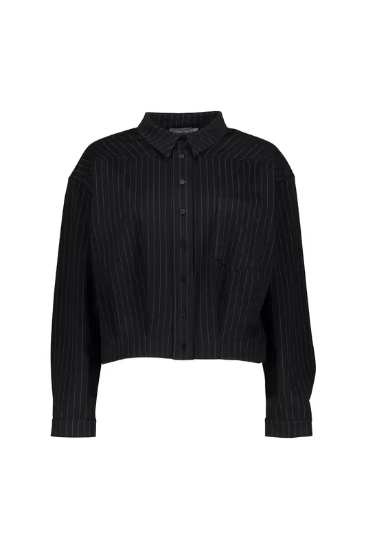Geisha Jacket Stripes Black Maat: M | Korte Jassen Outlet | Dames | Zwart