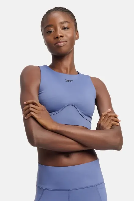 Reebok Lux Contour Crop Twilight Purple Maat: M | Sport BH's Outlet | Dames | Paars