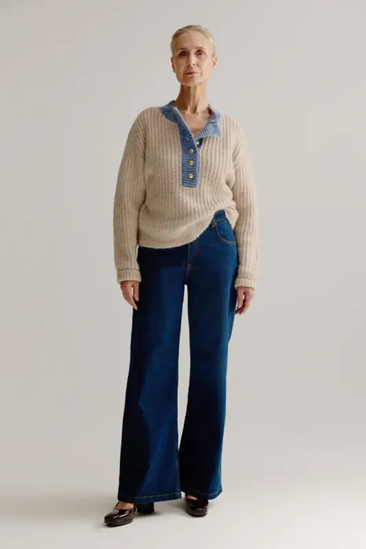 Josephine & Co Louwke Sweater Sand Maat: XL | Sweaters Outlet | Dames | Beige