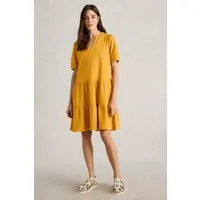 White Stuff Clara Jersey Dress Dark Yellow Maat: 10 REGULAR | Blousejurken Outlet | Dames | Geel