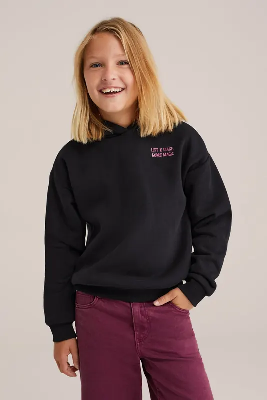 We Fashion Sweater Black Maat: 134/140 | Sportkleding Outlet | kids | Zwart