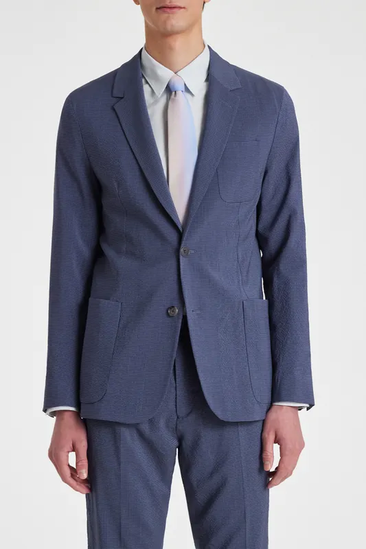 Paul Smith Mens 2 Btn Patch Pocket Jacket Indigo Maat: 54 | Blazers Outlet | Heren | Blauw