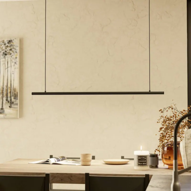 EGLO connect – inteligentny żyrandol LED FLATRON-Z, 101 cm, czarna