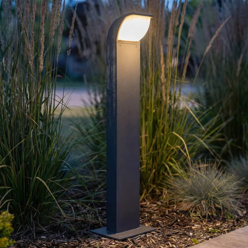 Lucande słupek oświetleniowy LED Tinna, 60 cm, antracyt, IP65