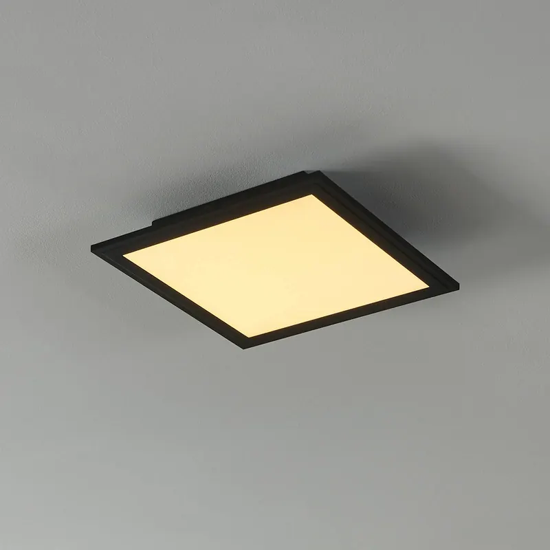 EGLO connect CCT lampa sufitowa 30x30cm czarna