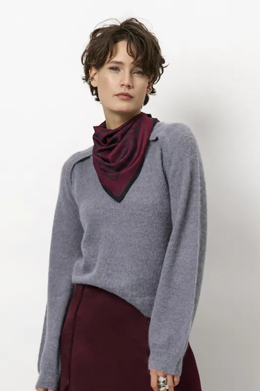 Dante6 Brice 2 Thunder Blue Maat: S | Sweaters Outlet | Dames | Grijs
