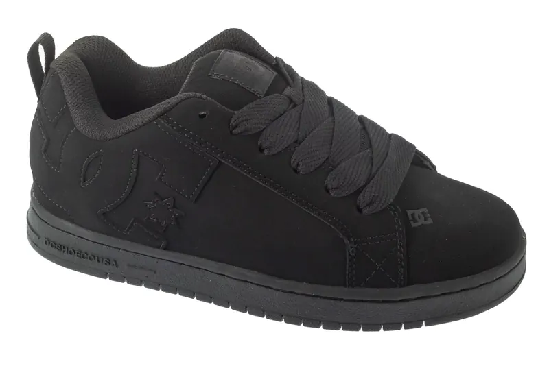 DC Shoes Court Graffik DC300529-3BK, Męskie, Czarne, buty sneakers, nubuk, rozmiar: 42