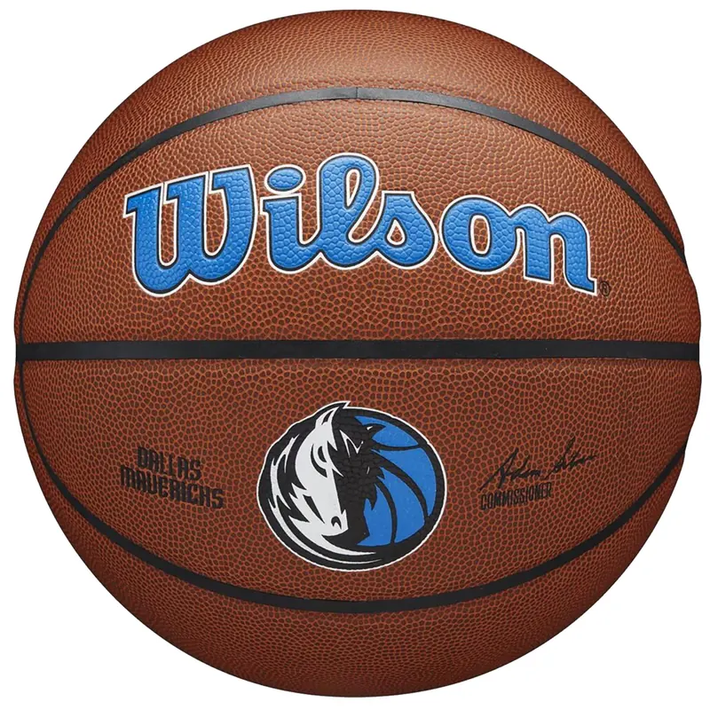Wilson Team Alliance Dallas Mavericks Ball WTB3100XBDAL, Unisex, Brązowe, piłki do koszykówki, Skóra kompozytowa, rozmiar: 7