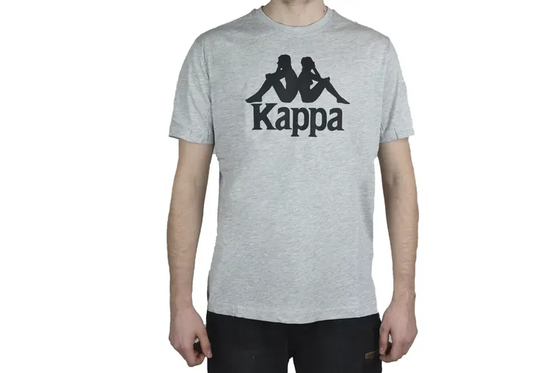 Kappa Caspar T-Shirt 303910-903, Męskie, Szare, t-shirty, bawełna, rozmiar: L