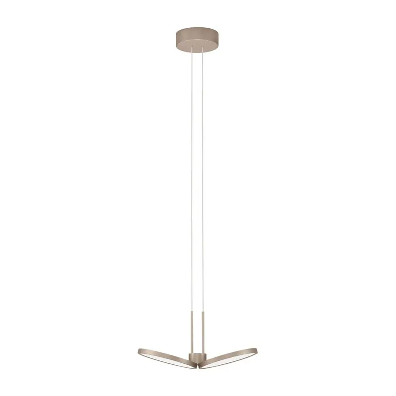 Aluminiowa lampa wisząca LED ze ściemniaczem w kolorze matowego złota ø 32,5 cm Vea – Nova Luce