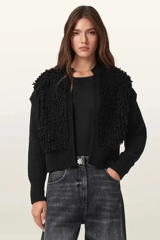 AllSaints kardigan z dodatkiem wełny ELIAS