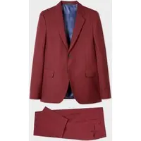 Paul Smith Gents 2 Button Suit Dark Red Alt Maat: 50 R | Blazers Outlet | Heren | Rood