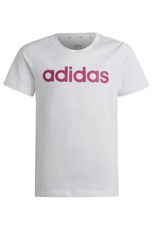 Adidas Sportswear Essentials Linear Logo Cotton Slim Fit T-shirt Maat: 128 | T-Shirts Outlet | kids | Wit