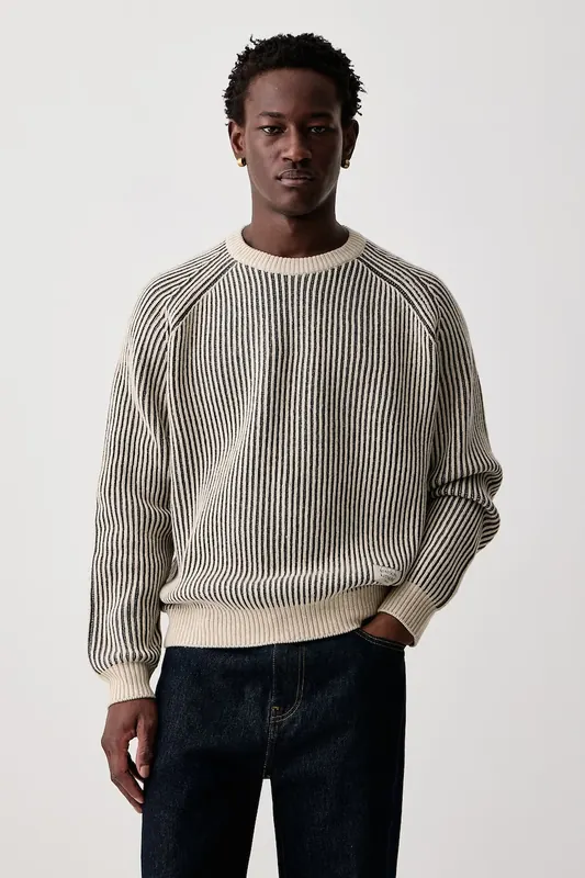 Maison Kitsuné sweter z wełną męski
