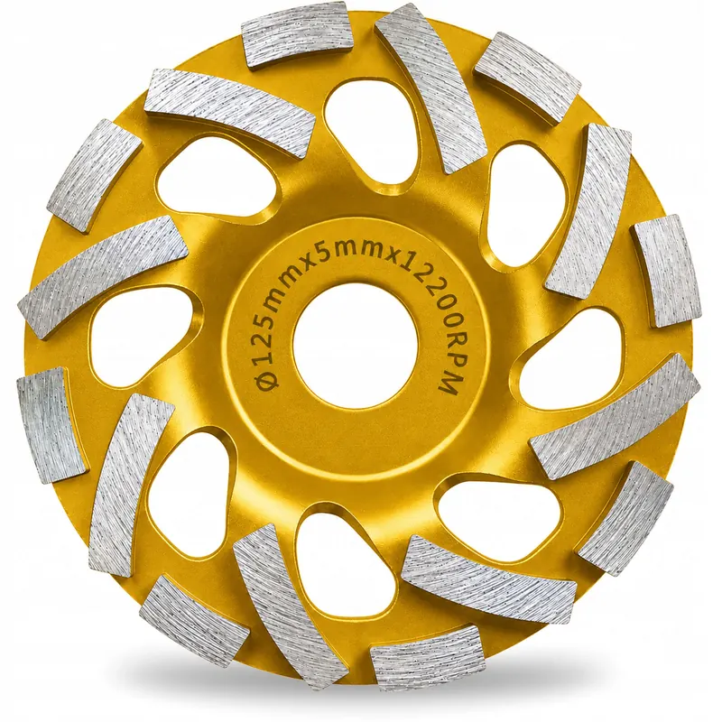 Tarcza Diamentowa Garnkowa Frez Do Szlifowania Betonu 125 22,2mm Gold