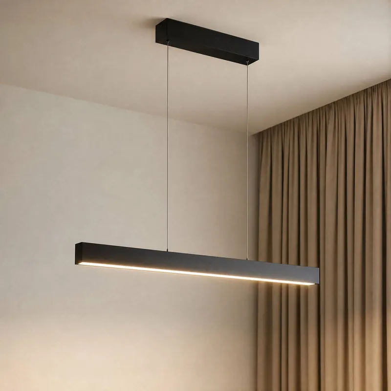 Lucande Inteligentny żyrandol LED Mylosh, czarna, CCT, Tuya