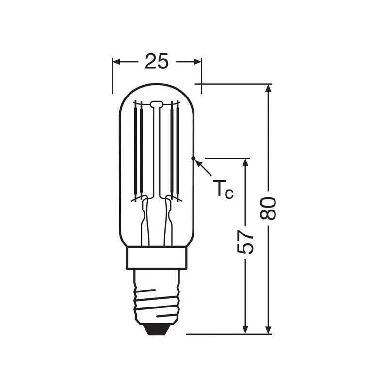 Żarówka LED OSRAM Special T E14 6,5W Filament 827 przezroczysta
