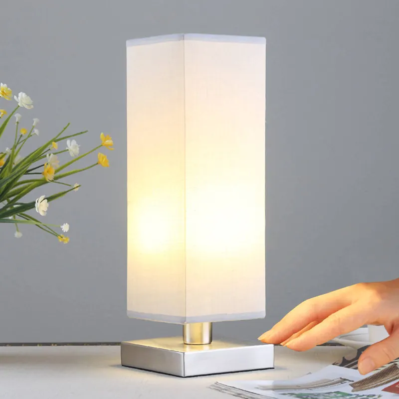 Julina - materiałowa lampka nocna, szara