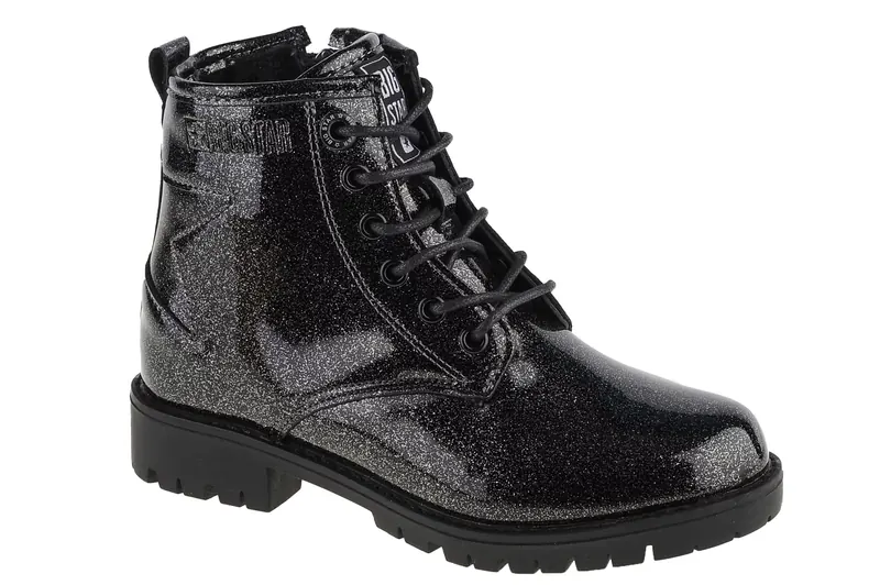 Big Star Kid's Shoes II374047, Dla dziewczynki, Czarne, trapery, skóra syntetyczna, rozmiar: 29