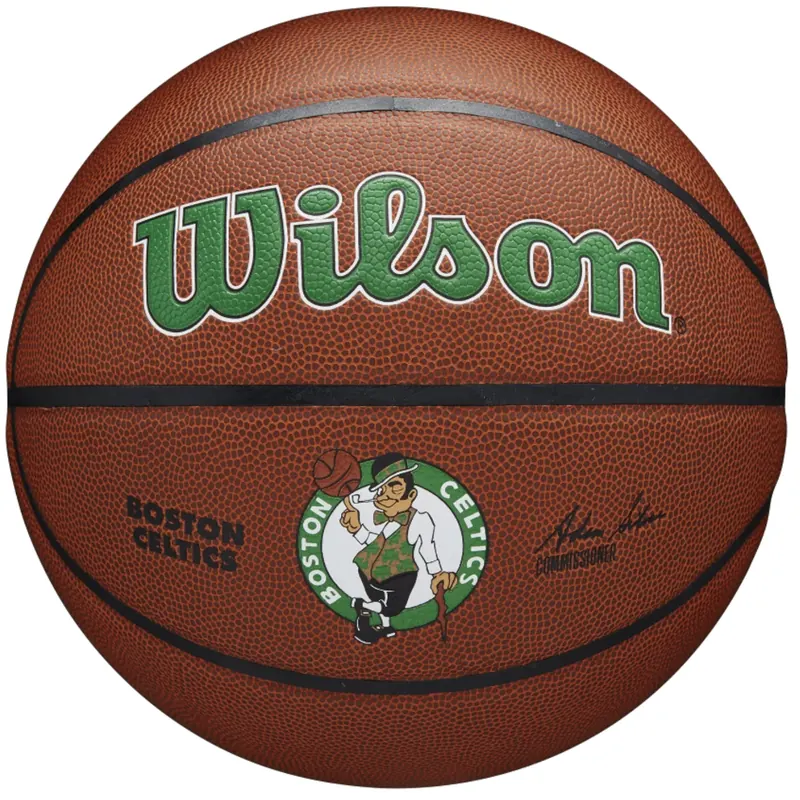 Wilson Team Alliance Boston Celtics Ball WTB3100XBBOS, Unisex, Brązowe, piłki do koszykówki, Skóra kompozytowa, rozmiar: 7