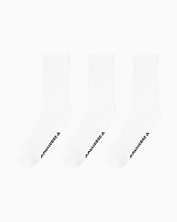 3 Pack Wordmark Half-Crew Socks