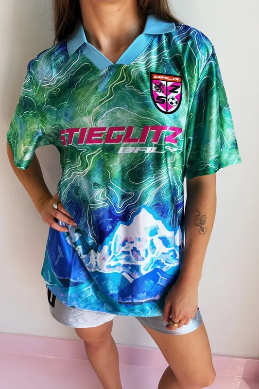 Stieglitz Pien Football Jersey Multi Maat: XS | Poloshirts Outlet | Dames | Blauw