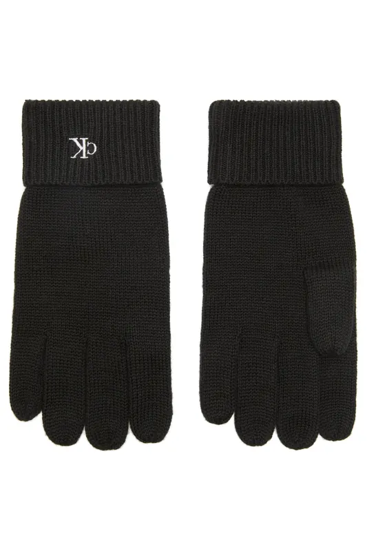 Calvin Klein Ck Fine Rib Gloves Black Maat: OS | Handschoenen Outlet | Heren | Zwart