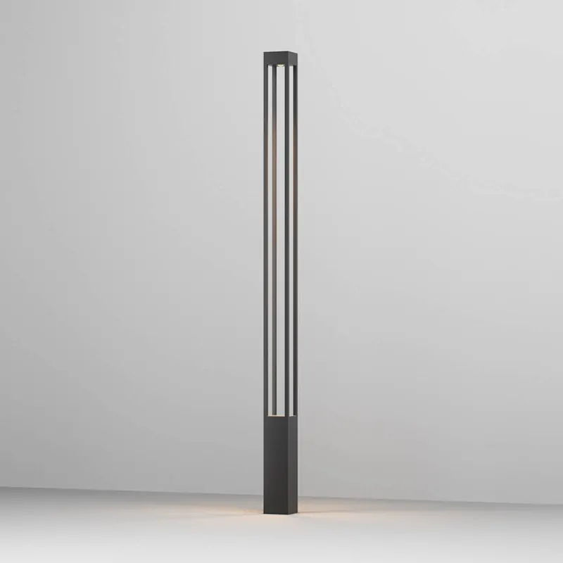 Lampa zewnętrzna LED Elbe marki Maytoni, wysokość 200 cm, kolor grafitowy