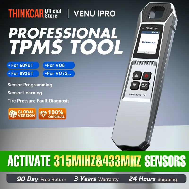 THINKCAR VENU iPRO Narzędzie do Diagnostyki Ciśnienia w Oponach Samochodowych, Programator Czujników TPMS, Aktywator do MUCAR 892BT 689BT