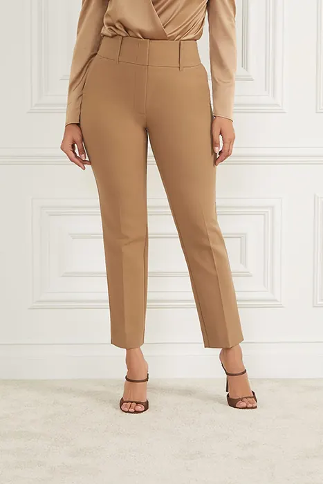 GUESS Marciano By  Shelly Pant New Macchiato Straight Multi Maat: 36 | Straight Broeken Outlet | Dames | Beige