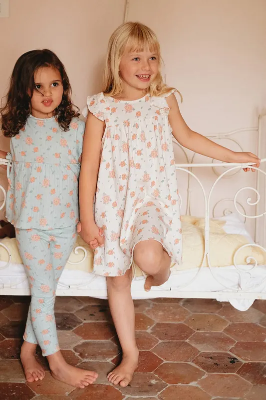 Louise Misha Dress Amita Off White Flowers Maat: 12M | Jurken Outlet | kids | Wit
