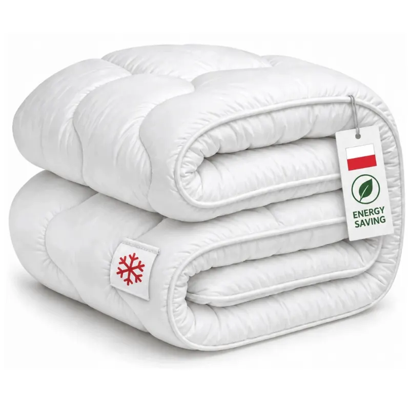 Kołdra 200x220 cm – 400gsm Całoroczna Antyalergiczna Polska pranie 60°C