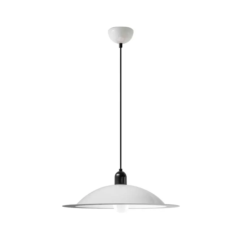 Żyrandol LED Stilnovo Lampiatta, Ø 50 cm, biała