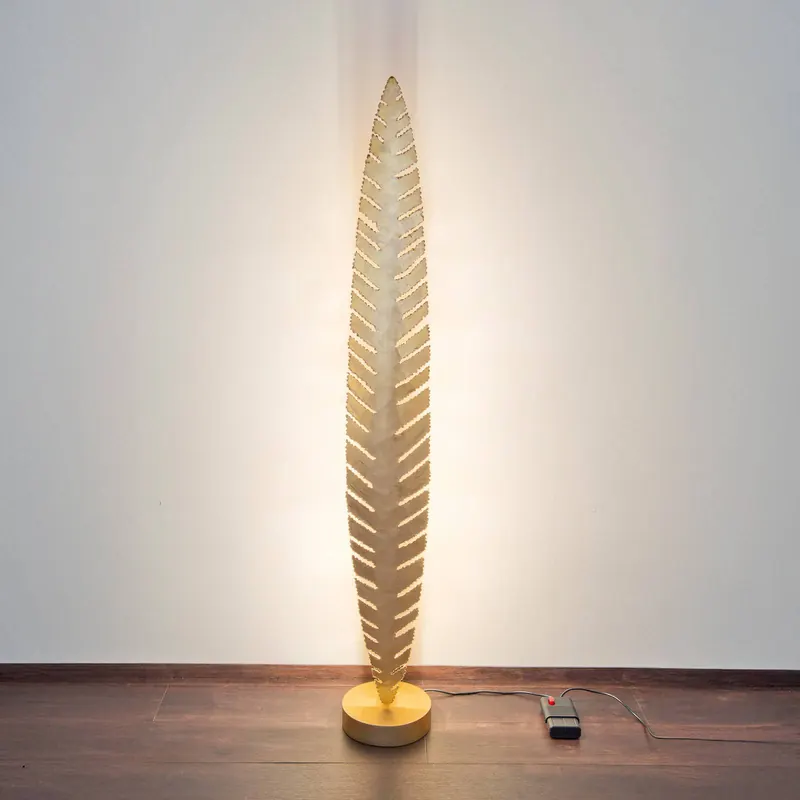 Lampa stojąca PIETRO, w kolorze złotym, wysokość 152 cm, metalowa, 6 x G4