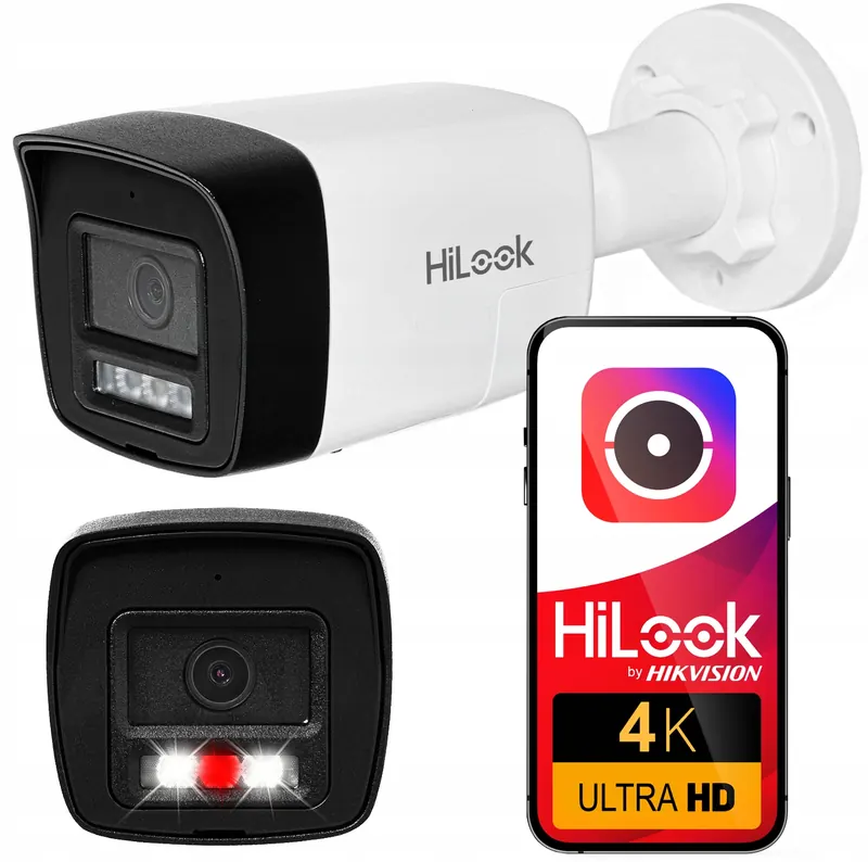 Ip kamera HiLook by Hikvision 8MP 4K Mikrofón Externý reproduktor Live Guard