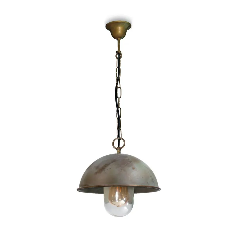 Lampa wisząca Koło wewnątrz mosiądz antyczny Ø 25 cm