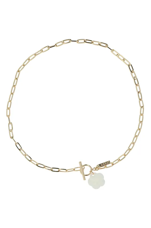 OTAZU Flower Shell Necklace Maat: OS | Kettingen Outlet | Dames | Goud