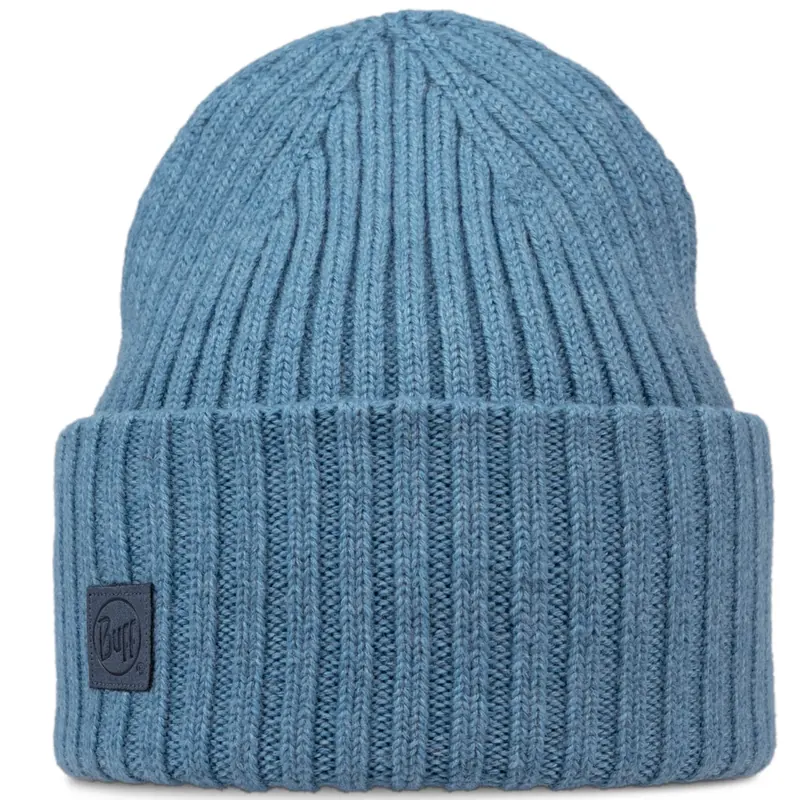 Buff Knitted Erviny Beanie 13668176110, Unisex, Niebieskie, czapki, Merino, rozmiar: One size