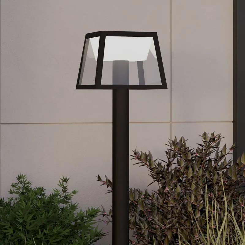 Słupek oświetleniowy LED Altilia, wysokość 106 cm, czarny, czujnik
