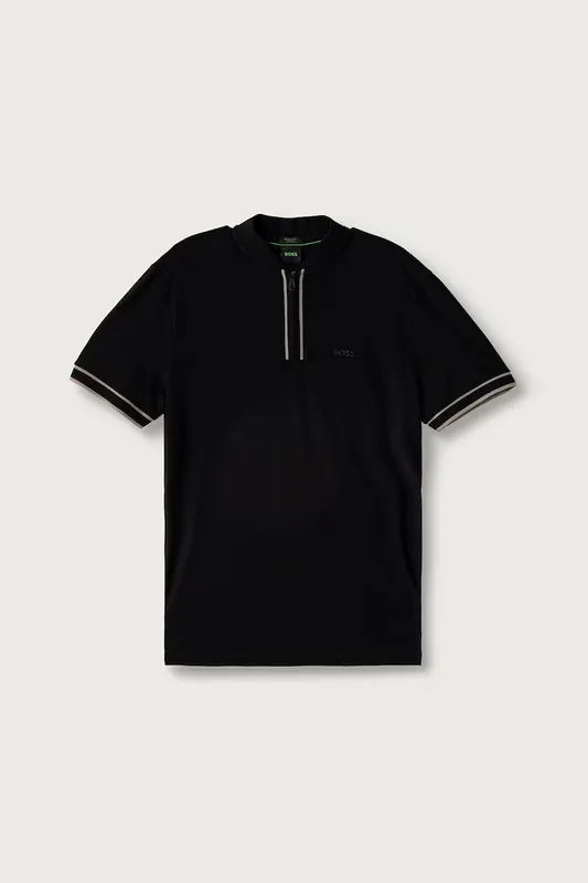 BOSS Green polo męskie bawełniane z elastanem Pariq