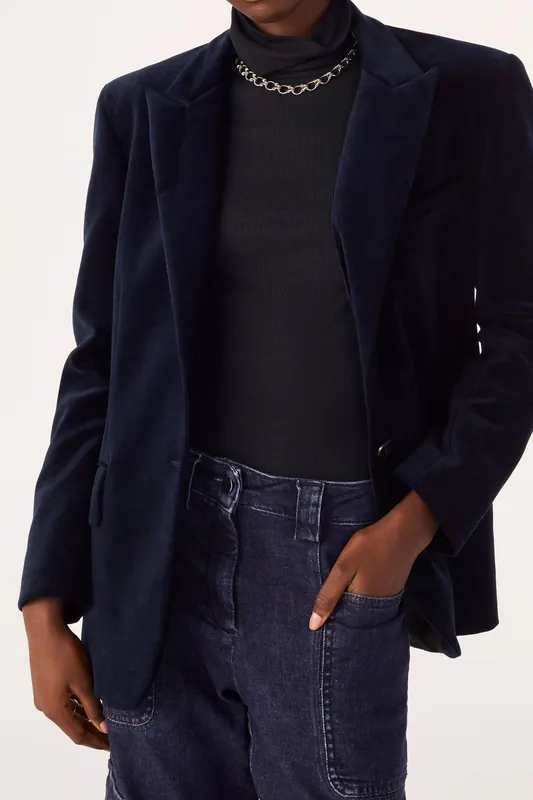 BA&SH Blazer Bluenuit Maat: M | Blazers Outlet | Dames | Blauw