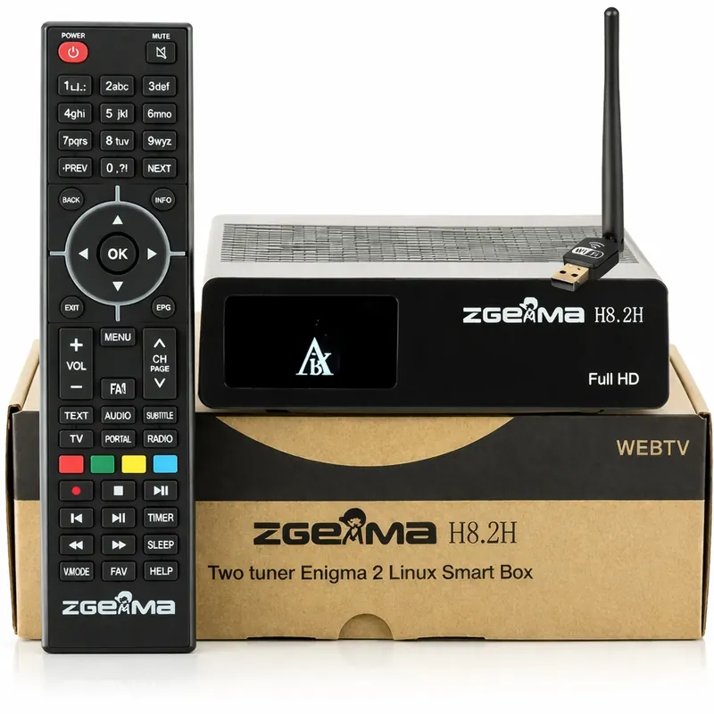 Zgemma H8.2H DVB-S2X DVB-T2 Hevc Enigma2 WiFi Usb Darček