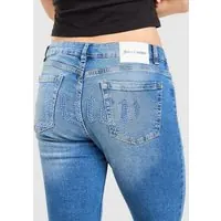 Juicy Couture Spodnie Low Rise Washed Denim Dmnt