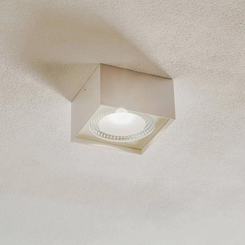 Helestra Kari lampa sufitowa LED, kątowa, biała