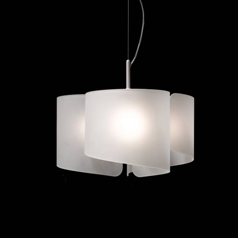 Lampa wisząca Papiro, 3-punktowa, satynowana