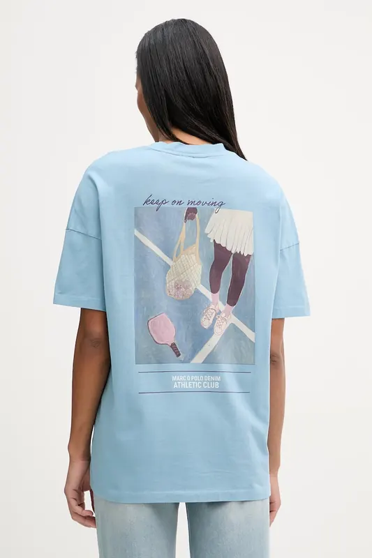 Marc O'Polo T-shirt oversize damski bawełniany